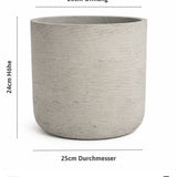 2x Charlie Grey Washed Ø:25 cm Finestgreen