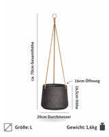 Hanging Patt Set Schwarz (2er-Set) Finestgreen