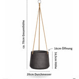 Hanging Patt Set Schwarz (2er-Set) Finestgreen