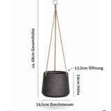 Hanging Patt Set Schwarz (2er-Set) Finestgreen