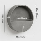 Wandpflanzschale Hanging Wally Grau Größe M – Maße: Ø 50 cm, Höhe 10 cm