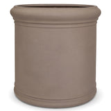 Großer Pflanzkübel rund – Jumbo Max Classic Taupe mit Bordüre – freigestellt