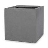 Übertopf Mini Block Grau aus Fiberstone – freigestellt
