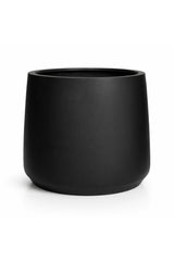 Patt Fiberstone Schwarz Pflanzkuebel Rund Innen_Aussen