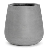 Pflanzkübel Pax Grau aus robustem Fiberstone Größe M – freigestellt