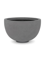 Pflanzschale Peter Grau aus robustem Fiberstone – freigestellt