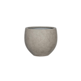 Grey washed Jumbo Orb from Pottery Pots, showcasing a round, textured design for modern decor.