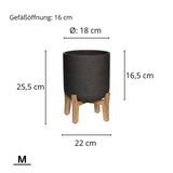 Charlie Black Washed Feet Low