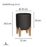 Charlie Black Washed Feet Low