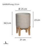 Charlie Grey Washed Feet Low