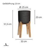 Charlie Black Washed Feet High