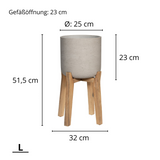 Charlie Grey Washed Feet High