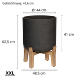 Charlie Black Washed Feet Low