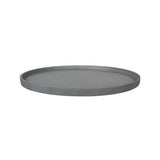 Runde graue Untersetzer aus Keramik von Pottery Pots, ideal für Tische und zum Schutz vor Kratzern und Flecken.