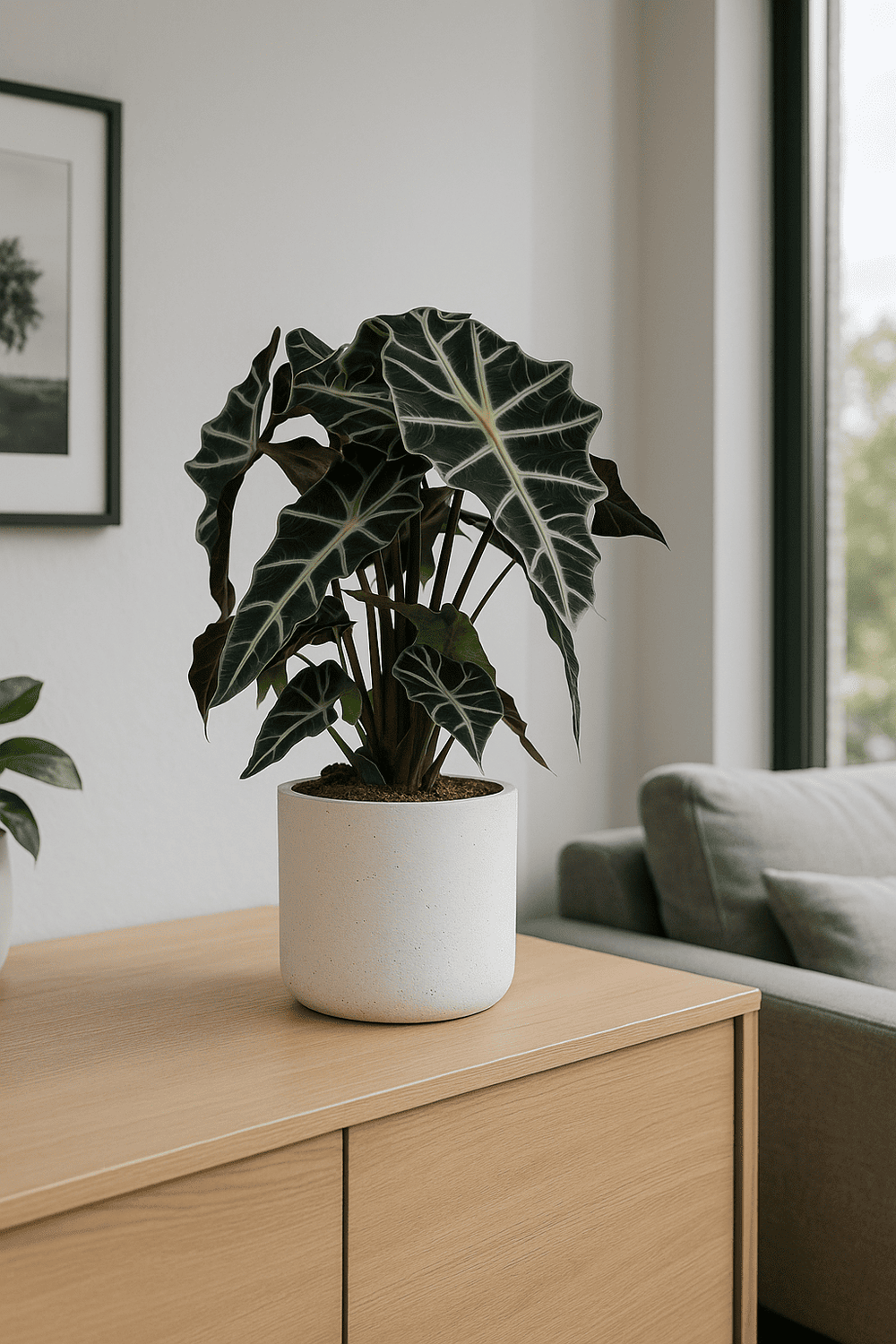 alocasia amazonica katze Alocasia Polly Ø:17 H:45 cm - Pflanzen sicher zu dir nach Hause