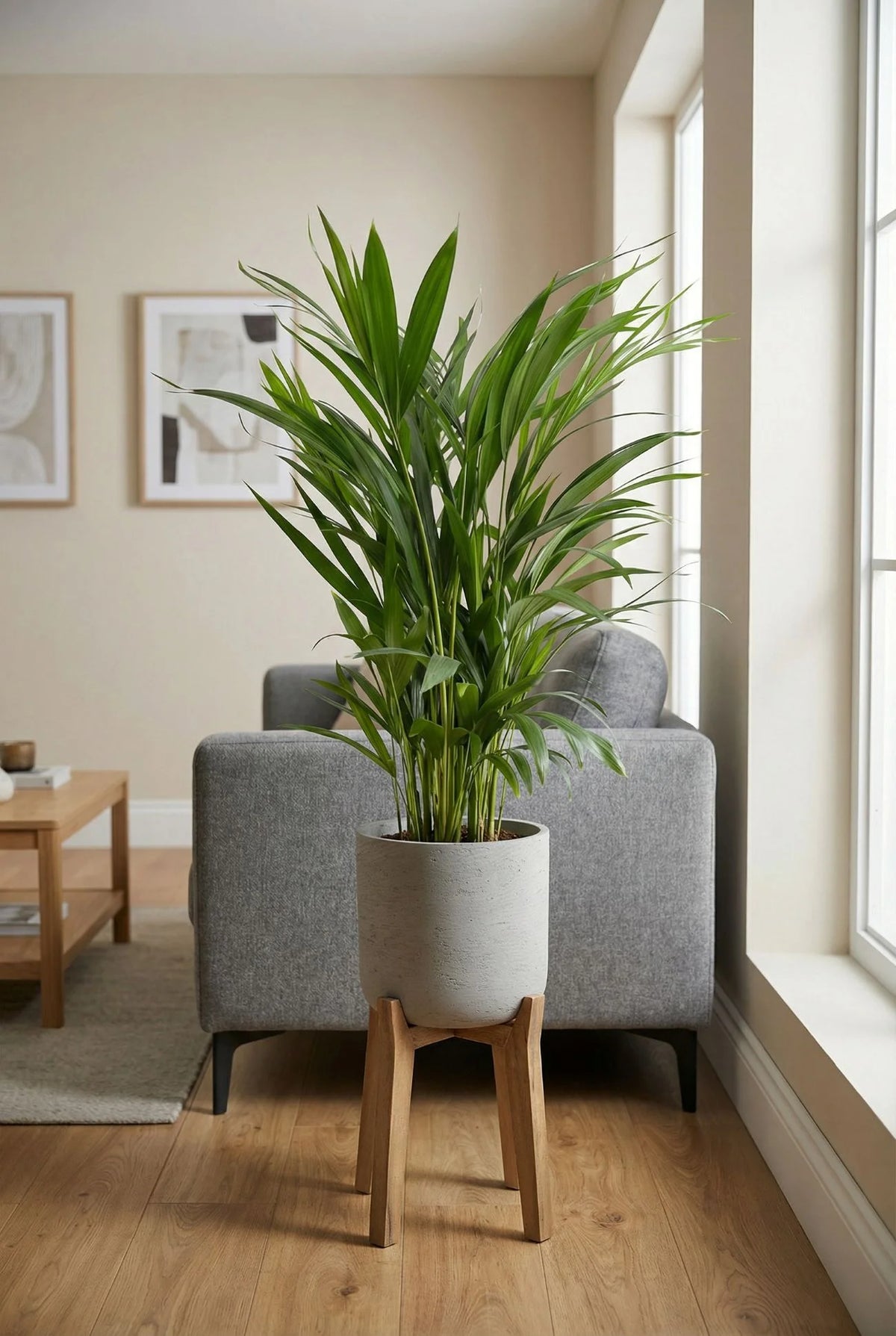 goldfruchtpalme wohnzimmer Areca Zimmerpflanze - Goldfruchtpalme Ø:17 H:65 cm