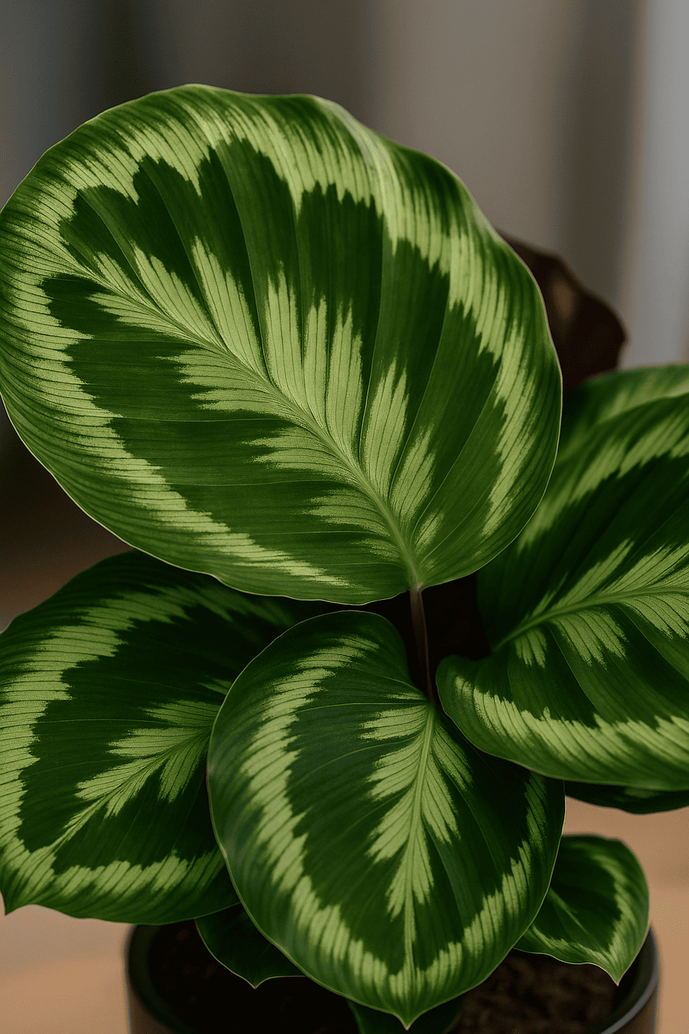Korbmarante kaufen - Calathea Medallion Zimmerpflanze Ø:14 H:40 cm