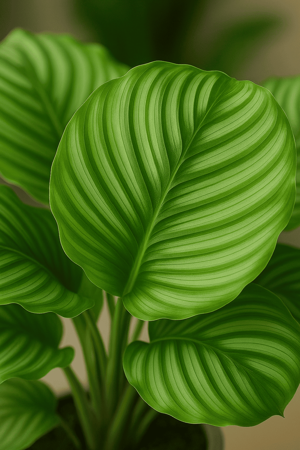 Korbmarante kaufen - Calathea Orbifolia Zimmerpflanze Ø:14 H:45 cm