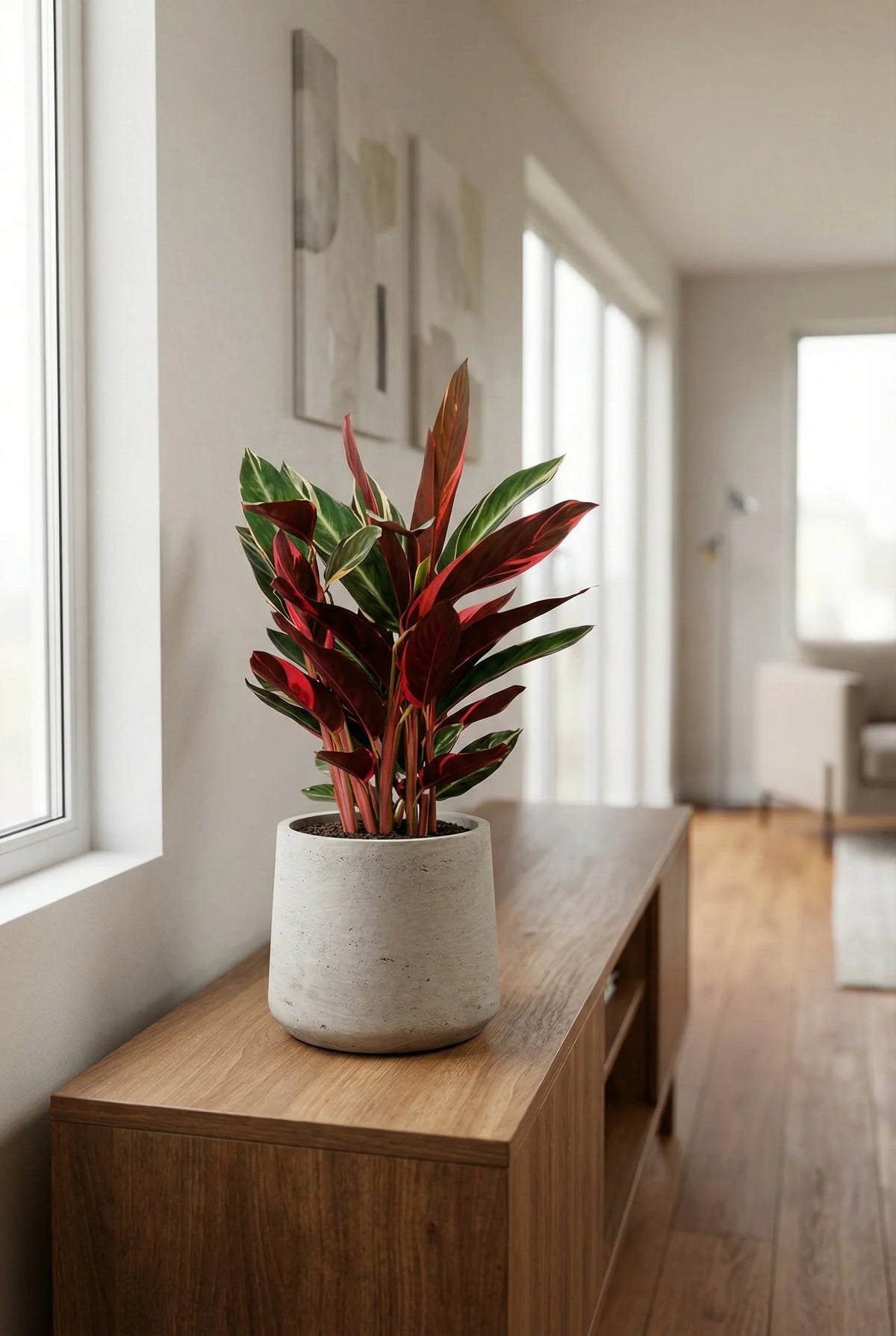 Calathea Triostar - Zimmerpflanze H: 60 cm Topf-Ø 19 cm