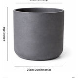 2x Charlie Black Washed Ø:25 cm Finestgreen 