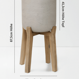 Charlie Grey Washed Feet high Größe XXL [v=XXL|ø52|ö41.6|h87.5|t41]