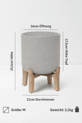 Charlie Grey Washed Feet Low Größe M [v=M|ø21|ö16|h25.5|t16.5]