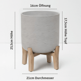 Charlie Grey Washed Feet Low Größe M [v=M|ø21|ö16|h25.5|t16.5]