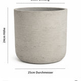 4x Charlie Grey Washed Ø:25 Finestgreen 