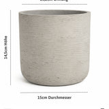 Charlie Grey Washed Pflanzkübel Größe S [v=S|ø15|ö13.2|h14.5]