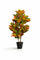 Codiaeum Wunderstrauch Künstlich H: 118cm Finestgreen 