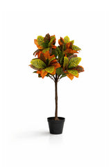 Codiaeum Wunderstrauch Künstlich H: 80cm Finestgreen 
