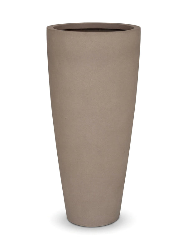 Pflanzkübel Dax Taupe, Bodenvase mit Zwischenboden