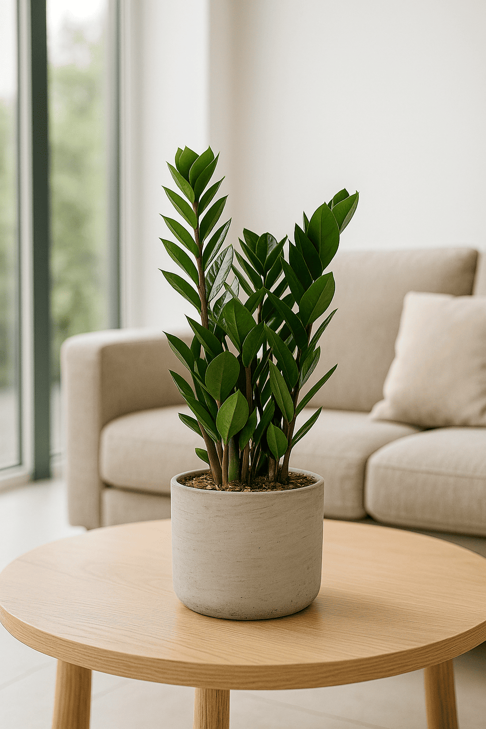 Glücksfeder - Zamioculcas Ø:14 H:50 cm - Pflanzen sicher zu dir nach Hause 