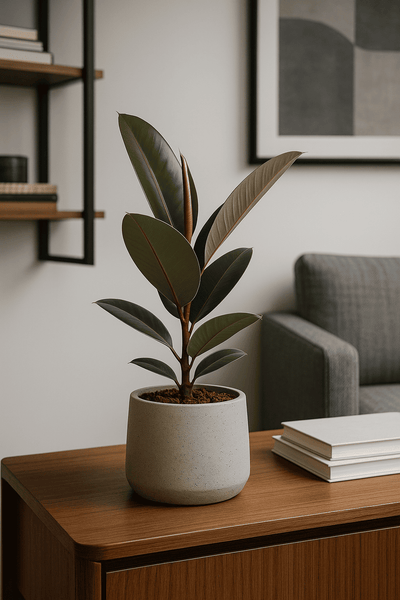 Gummibaum kaufen - Ficus elastica Tineke Zimmerpflanze Ø:12 H:35 cm