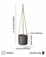 Hanging Charlie Schwarz Größe S [v=S|ø15|ö12.8|h14.5]