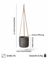 Hanging Charlie Schwarz Größe XS [v=XS|ø12|ö10.2|h11.5]