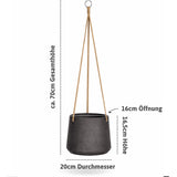 Hanging Patt Schwarz Größe L [v=L|ø20|ö16|h16.5]