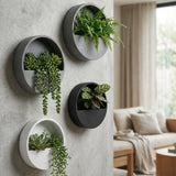 Hanging Wally 4er Set Grau / Schwarz / Matt Weiß