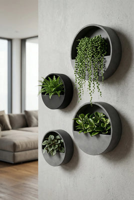 Hanging Wally 4er Set Schwarz / Grau