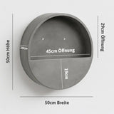 Hanging Wally Wandgefaess Fiberstone Grau Groesse M Massangaben [v=M|ø50|B10|t20]