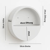 Hanging Wally Wandgefaess Fiberstone Matt Weiss Groesse M Massangaben [v=M|ø50|B10|t20]