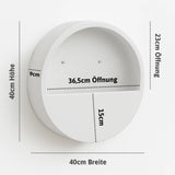 Hanging Wally Wandgefaess Fiberstone Weiss Groesse S Massangaben [v=S|ø40|B9|t16]