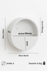 Hanging Wally Wandgefaess Fiberstone Matt Weiss Groesse S Massangaben [v=S|ø40|B9|t16]