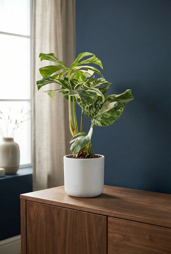Monstera Deliciosa Variegata Ø:15 H:45 - Pflanzen online kaufen