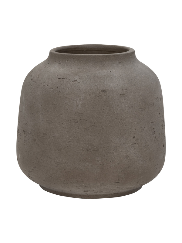 Vase Jabari Mocha, wasserdicht aus glasfaserverstärktem Ton