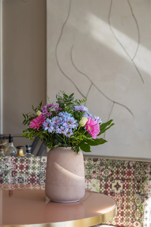 Vase Mahir Terrakotta, wasserdicht aus glasfaserverstärktem Ton