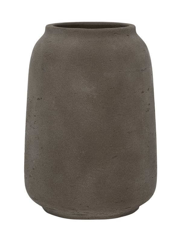 Vase Mahir Mocha, wasserdicht aus glasfaserverstärktem Ton