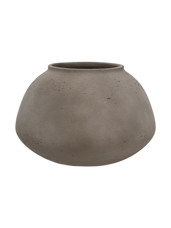 Vase Imara Mocha, wasserdicht aus glasfaserverstärktem Ton