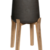 Patt Black Washed Feet High