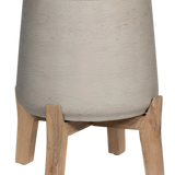 Patt Grey Washed Feet Low